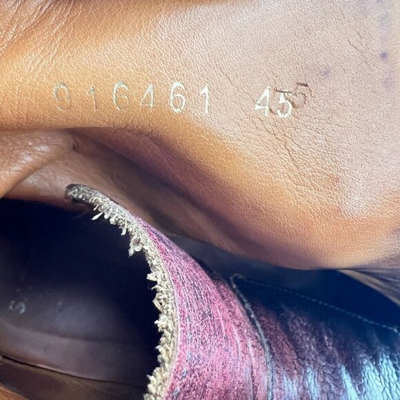 Men's Brown Leather Brogue Boots - Picture 14 of 16